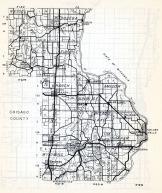 Chisago County, Nessel, Rusheba, Fish Lake, Sun Rise, Branch, Amador, Shafer, Wyoming, Minnesota State Atlas 1954